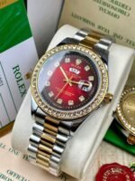 Ro-lex luxurious stylish stone watch for men - Image 2