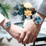Olevs 9931 couple set luxury fashion stainless steel imported quartz movement wrist-watch for Men Women Copule watch - Image 3