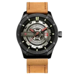 Brand CURREN Men Military Sports Watches Men leather belt - Image 2