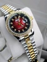 Ro-lex luxurious stylish stone watch for men