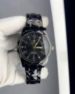 NEW POEDAGAR 615 Quartz Stainless Steel Watch For Men – full black